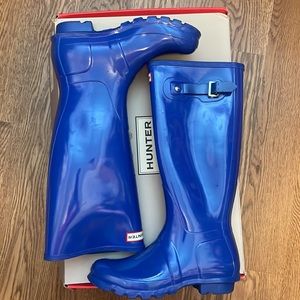 Hunter Boot Blue Size 7